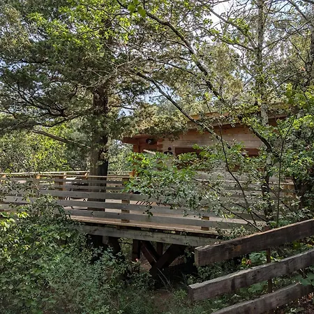 Les Cabanes Dans Les Bois Logis Hotel Villedubert Exterior photo
