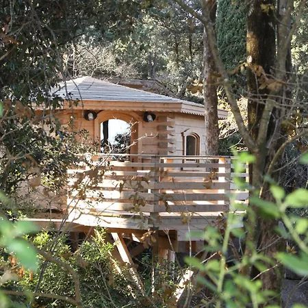 Les Cabanes Dans Les Bois Logis Hotel Villedubert Exterior photo